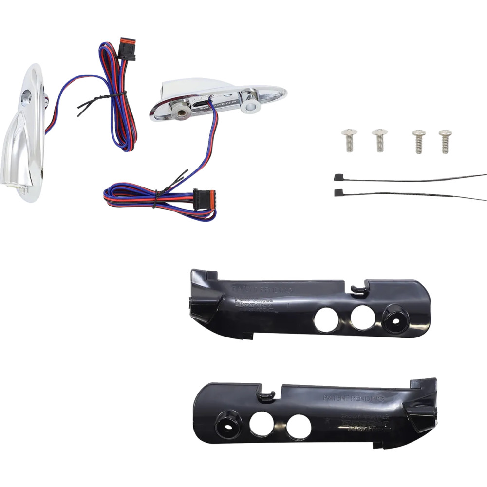 Run/Turn Signal — Harley-Davidson, Chrome, Amber/White Run/Turn Signal — Harley-Davidson, Chrome, Amber/White