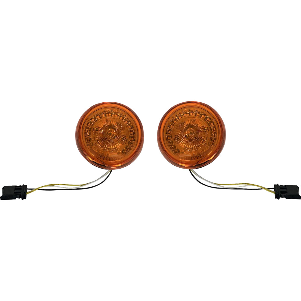 ProBEAM® Intermitentes frontales halo — zócalo JAE, ámbar/blanco, 36 LED