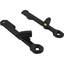 Lightning Bullet Turn Signals — Black gloss anodized, amber and white, Harley-Davidson®