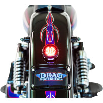 WFB™ Benchmark Marco de matrícula estirado para guardabarros trasero — Curvado, trasero, acabado crudo