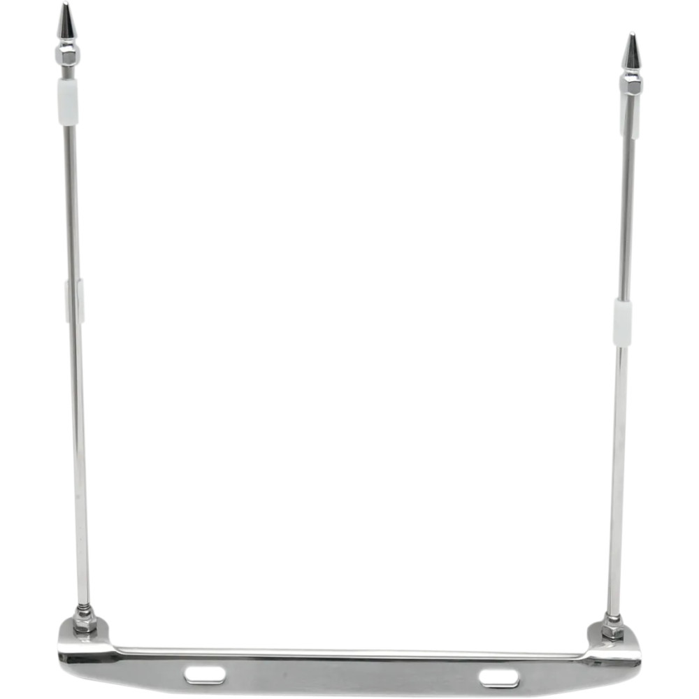 License Plate Mounted Double Flag Holder