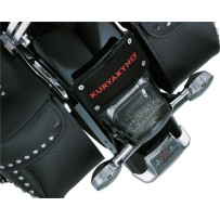 Soporte curvo tumbado para matrícula con marco — Negro brillante, Trasera, Horizontal