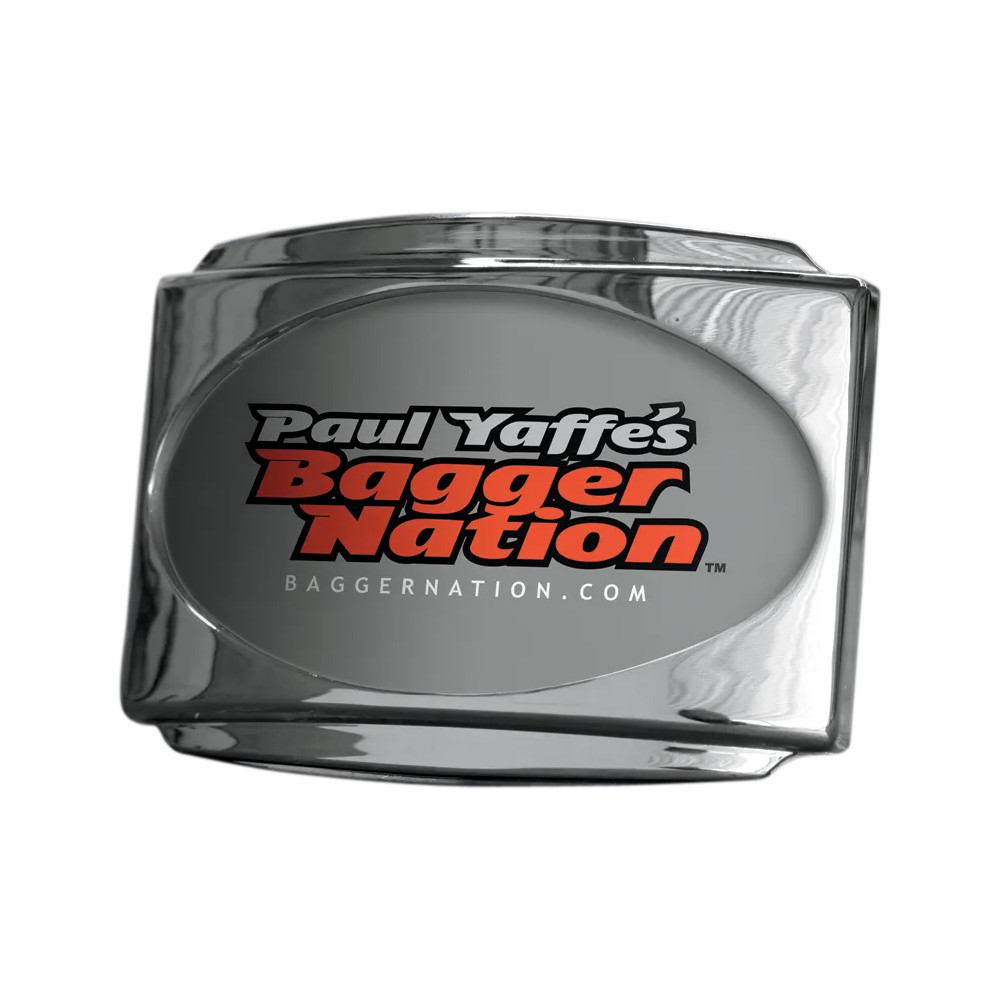 Stealth III License Plate Frame — Rear fender mount, Chrome