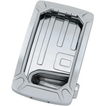 Soporte de matrícula curvo Nova — cromado, vertical