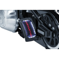 Soporte para matrícula curvo Nova — Negro, Vertical