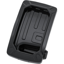 Soporte para matrícula curvo Nova — Negro, Vertical