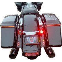 Plug & Play Run/Brake/Turn LED Radius License Plate Frame
