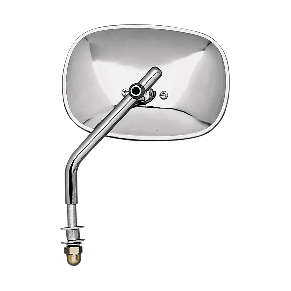 Chrome Universal Stamped Steel Mirror — 89 mm x 127 mm head, 127 mm stem Chrome Universal Stamped Steel Mirror — 89 mm x 127 mm head, 127 mm stem