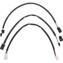 Black Pearl™ Designer Handlebar Installation Kit — 12"–14" risers, ape hanger fit, Black