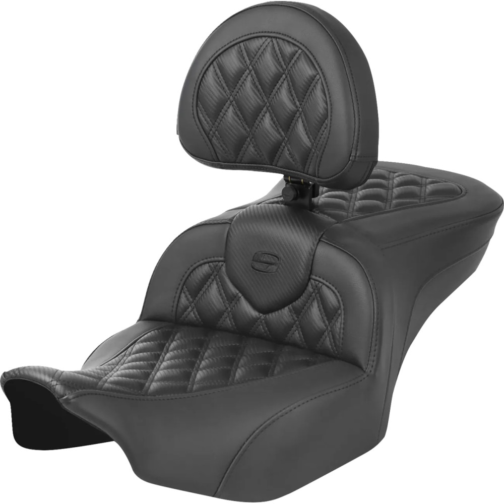 Roadsofa™ Lattice Stitch Seat — 77.5 cm overall, driver 40.5×35.5 cm, Black