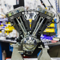 V124 Long Block Engine — 124 cu in, 4-1/8" bore, 4-5/8" stroke