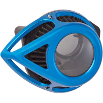 Clear Tear Air Cleaner Kit — Teardrop, Blue anodized