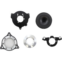 RPT Air Intake Kit — Round, Black and Chrome, Aluminum