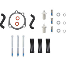 RPT Air Intake Kit — Round, Black and Chrome, Aluminum