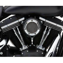 RPT Air Intake Kit — Round, Black and Chrome, Aluminum