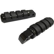 Footpegs — Large, Folding, Black