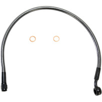 Kit de línea de freno superior específico para ABS Designer Series — 19", banjo 10 mm 35°, Negro