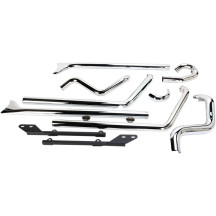 True Duals Exhaust System with Fishtail Mufflers — without Baffles