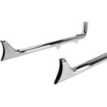 True Duals Exhaust System with Fishtail Mufflers — without Baffles