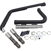 Sistema de escape Speedster 909 — silenciador 88.9 mm, 2-into-2, sistema corto, negro