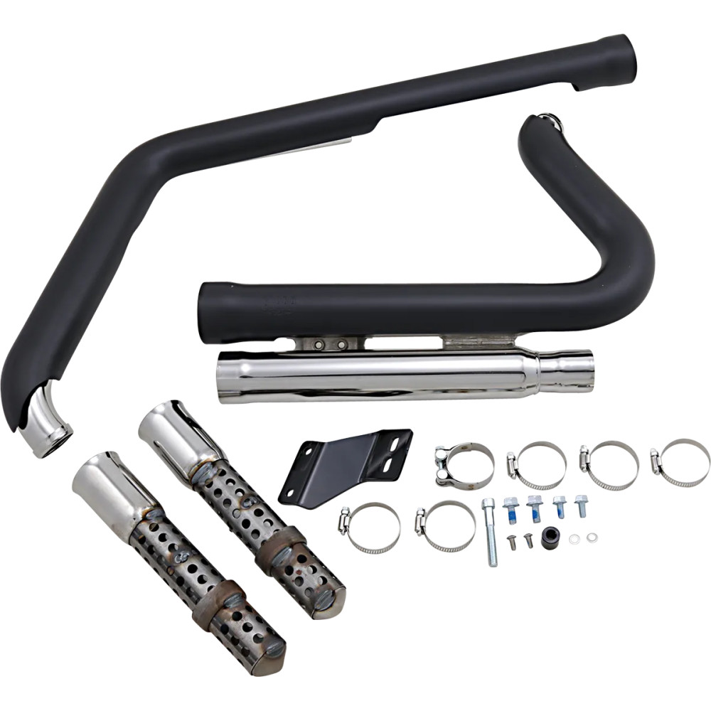 Sistema de escape Speedster 909 — silenciador 88.9 mm, 2-into-2, sistema corto, negro