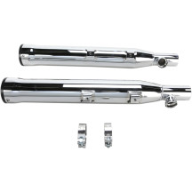 RPT 3" Slip-On Mufflers — 3" dia., Chrome