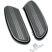 Sweeper Floorboards — Driver, Black with chrome trim