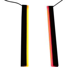 Barras de Plasma bicolor™ — 25,5 cm (10"), trasero, adhesivo, ámbar/rojo