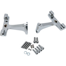 Passenger Floorboard Mounts for Dressers — Passenger, Standard, Chrome, Pair