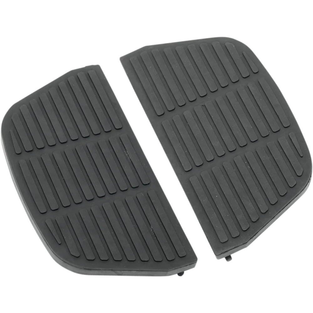 Passenger Floorboards and Inserts — D-shaped, Black Passenger Floorboards and Inserts — D-shaped, Black