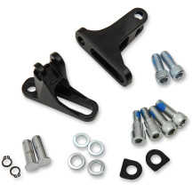 Short Passenger Footpeg Mount Kit — 2-1/2" length, Black gloss