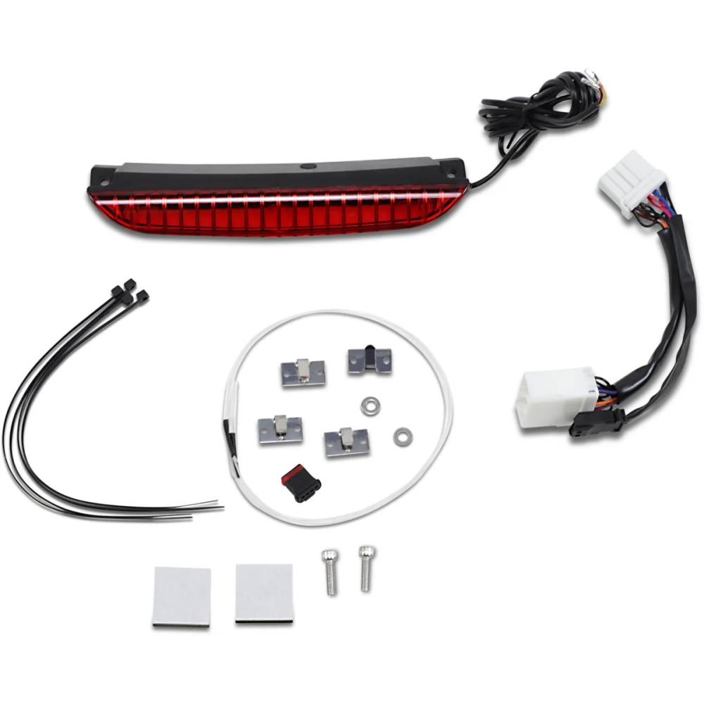 Barra de luz LED para portaequipajes — Harley Davidson®, lente rojo