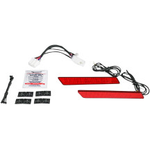 Luces de pestillo para alforjas — Compatible con Harley-Davidson®, rojo