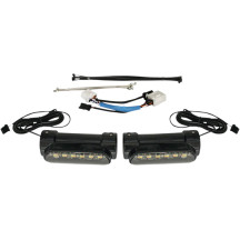 Luces LED Dynamic para defensa de motor — Para defensas de 1-1/4", requiere 5" de zona recta, 4-7/8" de largo, carcasa negra