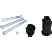 Soporte para reposapiés de pasajero — negro brillo