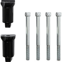 Soporte de piso para pasajero — Kit, negro brillo