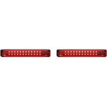 ProBEAM® LED secuencial BAGZ™ Luces para alforjas — Harley Davidson®, cromo, lente roja