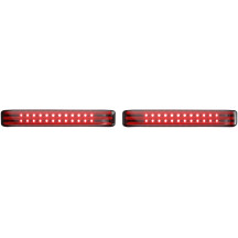 ProBEAM® LED Secuencial BAGZ™ Luces para Alforjas — Harley Davidson®, carcasa cromada, lente ahumada
