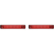 ProBEAM® LED Secuencial BAGZ™ Luces para Alforjas — para Harley Davidson®, lente roja