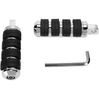 Foot Pegs — Black, Chrome