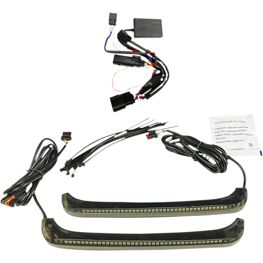 Luces de acento LED BAGZ™ de bajo perfil — 12V, ámbar/rojo