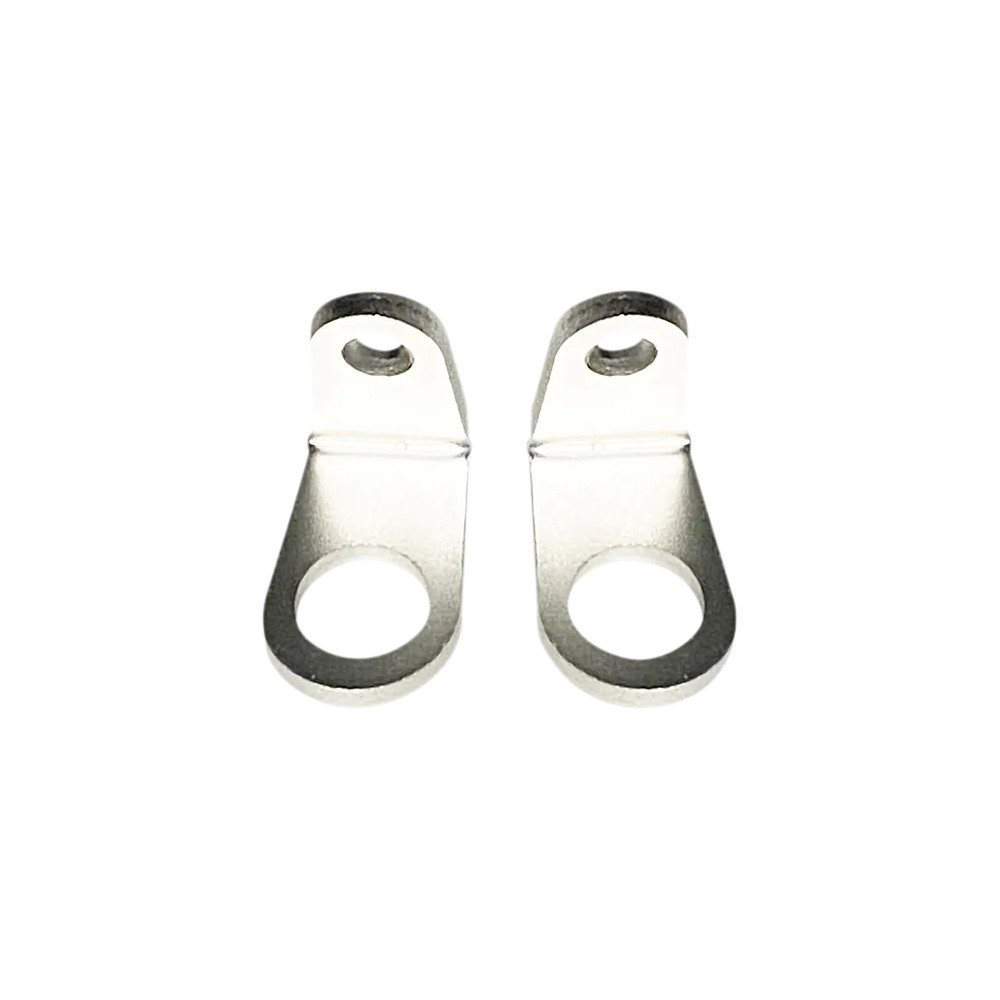 Soporte de montaje para intermitentes Micro Bullet — en forma de L, plateado