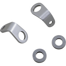 Soporte de montaje para intermitentes Micro Bullet — en forma de L, plateado