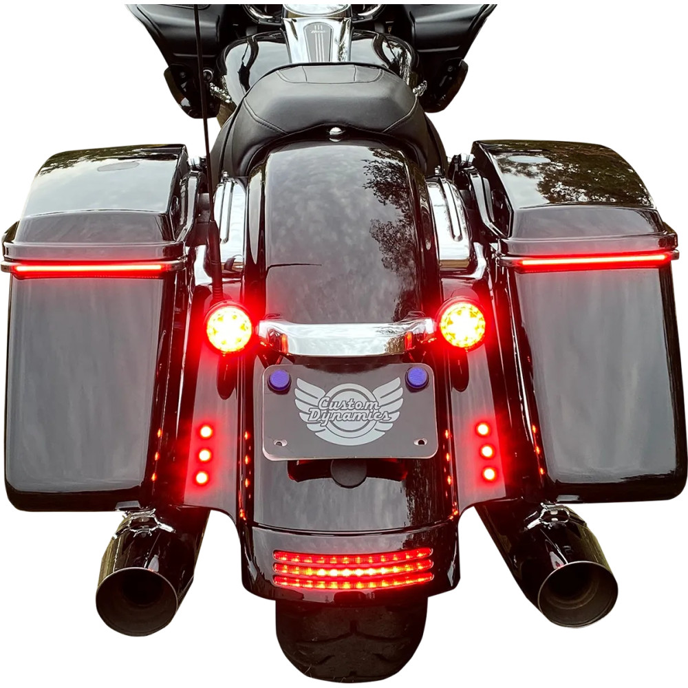 Luces LED Boltz — 16 mm (5/8") , rojo, pulido