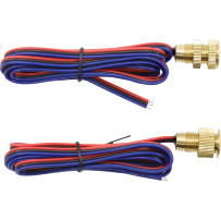 Lightning Bolts Laser Bright LED — Brass housing, rear bolt-on, pair