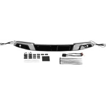 Aplique de parabrisas Tracer — Harley-Davidson, LED, carcasa negra, lente ahumada