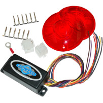 Plug-In Illuminator with Red Lenses — 12V, Red lenses, Harley Davidson®