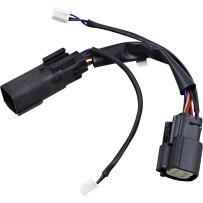 Wiring Adapter for Red Plasma Rods™ — Harley Davidson®, Black, Brake/Running light
