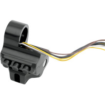 Control Switch Housing — Left mount, 4-button, hydraulic clutch, anodized black