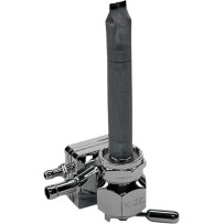 Válvula de combustible por vacío — salida 22 mm, acabado cromado